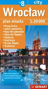 Wrocław plan miasta 8+ 1:20 000 - Demart - Atlasy i mapy - miniaturka - grafika 2