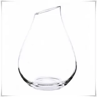Szklany słoik ozdobny KROPLA skos H-36 cm D-26 cm - Dekoracje domu - miniaturka - grafika 1