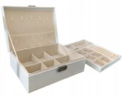 Biżuteria - akcesoria - Szkatułka Pudełko Organizer Biżuterię Kolczyki G31 - miniaturka - grafika 1