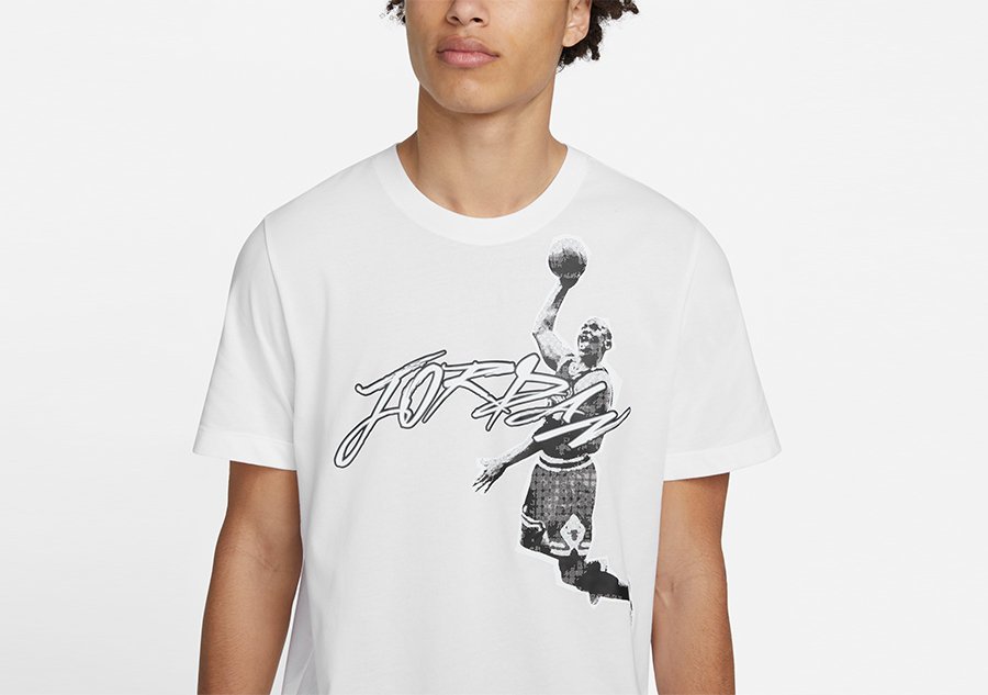 Nike Air Jordan Dri-Fit Graphic Crew Tee White