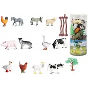 Figurki dla dzieci - WOOPIE Zestaw Figurki Farma 14 el. - miniaturka - grafika 1