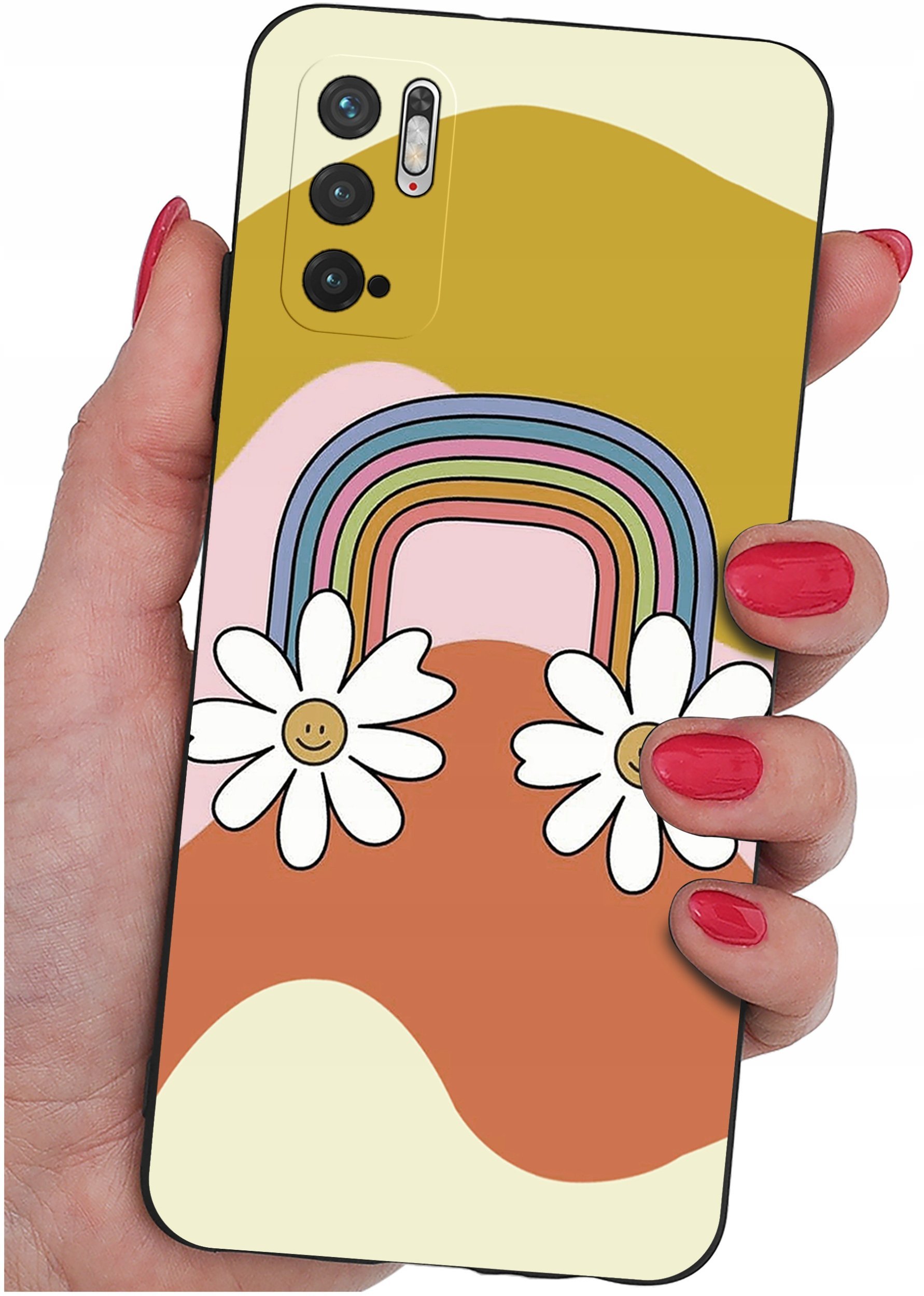 ETUI do Xiaomi Redmi Note 10 5G WZORY SILIKONOWE MATT CASE + SZKŁO 9H