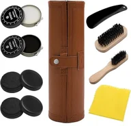 Środki do obuwia i ubrań - ZESTAW DO CZYSZCZENIA MYCIA BUTÓW PIELĘGNACJA BUTÓW SZCZOTKA PASTA WOSK - miniaturka - grafika 1