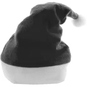 Dodatki do strojów karnawałowych - Czapka Świętego Mikołaja Na Mikołajki Czarna Filcowa Filc Dla Elfa - miniaturka - grafika 1