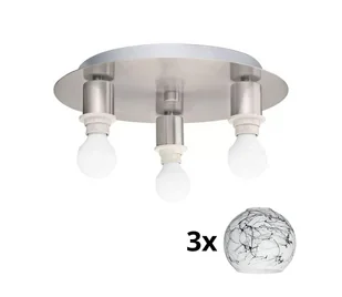 Eglo - LED Plafon MY CHOICE 3xE14/4W/230V chrom/biały/czarny - Lampy sufitowe - miniaturka - grafika 1