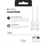 Kable USB - Mophie Essentials - kabel USB-C -USB-C 1m (white) - miniaturka - grafika 1
