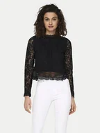 Bluzki damskie - ONLY Bluzka New Karo 15276400 Czarny Regular Fit - miniaturka - grafika 1