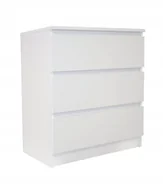 Komody - SZAFKA KOMODA COCO 60 cm 3 SZUFLADY BIAŁA - miniaturka - grafika 1