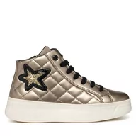 Buty dla dziewczynek - Sneakersy Geox J Mikiroshi Girl J46DVA 000NF C2229 S Złoty - miniaturka - grafika 1