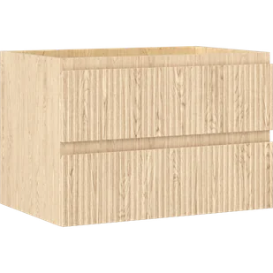 Mexen Rivel szafka łazienkowa podumywalkowa 70 cm, 2 szuflady, ryflowana , dąb - 91A20-07047-2-BFF81 - Szafki łazienkowe - miniaturka - grafika 1