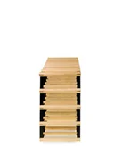 Stojaki na wino - Regał Na Wino Stojak Na 28 Butelek Szklanych/ Pet — Rw-8/ 7X4 — Surowy Naturalny Metal + Drewno Rw-8-7X4-28 / Wamar-Sosenka - miniaturka - grafika 1