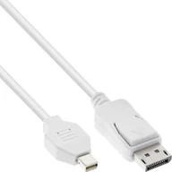 Kable komputerowe i do monitorów - Kabel InLine InLine® Mini DisplayPort to DisplayPort Cable white 5m - miniaturka - grafika 1