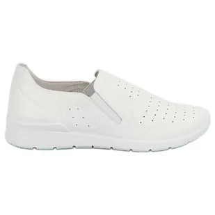 Queen Bee Lekkie Trampki Slip On białe - ButyModne - Slip on damskie - miniaturka - grafika 1