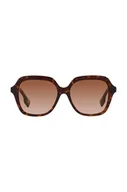 Okulary przeciwsłoneczne - Burberry okulary przeciwsłoneczne damskie kolor brązowy - miniaturka - grafika 1