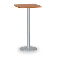 Stoły i stoliki do biura - B2B Partner Stolik wysoki Olympo II, 660 x 660 mm, szara podstawa, płyta czereśnia 423284 - miniaturka - grafika 1