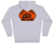 Bluzy męskie - bluza męska INDEPENDENT INDEPENDENT TRUCKING ZIP HOODED HEAVYWEIGHT SWEATSHIRT GREY HTHR - miniaturka - grafika 1