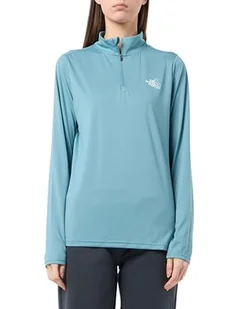 The North Face Damskie Flex 1/4 Zip Graphic 1 Koszulka Algae Blue XL - Koszulki i topy damskie - miniaturka - grafika 1