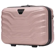 Walizki - Kuferek podróżny Wings PEAFOWL kosmetyczka 14" ROSE GOLD - miniaturka - grafika 1