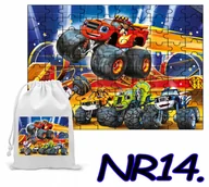 Puzzle - PUZZLE 110 EL. UKŁADANKA PREZENT BLAZE MEGAMASZYNY + WORECZEK Z NADRUKIEM - miniaturka - grafika 1