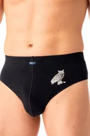 Majtki męskie - KEY SLIPY MĘSKIE MPP 703 B25 2 SZT. M CZARNY-SZARY - miniaturka - grafika 1