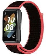 Akcesoria do smartwatchy - opaska pasek bransoleta NYLON Huawei Band 8 / 9 czerwona - miniaturka - grafika 1