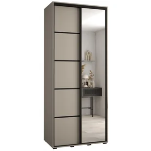 Szafa przesuwna z lustrem wysoka Dakota 5 120 głębokość 60 cm wysokość 235,2 cm - Szafy - miniaturka - grafika 1