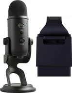 Mikrofony komputerowe - Mikrofon Blue Yeti USB Blackout 988-000229 + Lampa Litra Glow - miniaturka - grafika 1