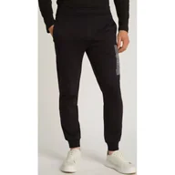 Dresy męskie - Calvin Klein Spodnie dresowe HORIZONTAL | Regular Fit - miniaturka - grafika 1