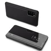 Etui i futerały do telefonów - Samsung Clear View Case futerał etui z klapką Galaxy Note 20 czarny - Czarny - miniaturka - grafika 1