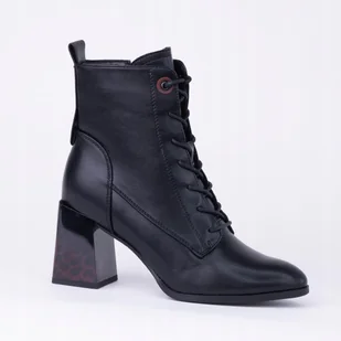 Botki damskie GOODIN GD-FL2208 skóra eko panterka print obcas czarne 39 - Botki damskie Botki damskie GOODIN GD-FL2208 skóra eko panterka print obcas czarne 39 - Botki damskie - miniaturka - grafika 1