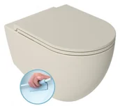 Miski WC - ISVEA - Miska wisząca WC INFINITY RIMLESS 36,5x53 cm bez deski kolor IVORY MAT 10NF02001-2K - miniaturka - grafika 1