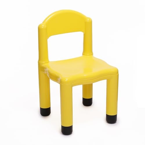 Italveneta Didattica 20014 – krzesło dziecięce z koronką na nogi, 5 cm, z tworzywa sztucznego, kolor żółty