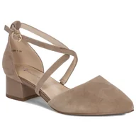 Czółenka - Maciejka Czółenka Damskie Beżowe-39 - miniaturka - grafika 1