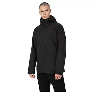4F Męska kurtka techniczna, DEEP BLACK, XXL - Kurtki męskie - miniaturka - grafika 1