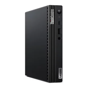 Komputer PC Lenovo ThinkCentre M70q G5 Tiny i3-14100/8GB/SSD256GB/UHD730/WIFI/BT/11PR Black 3Y - Zestawy komputerowe - miniaturka - grafika 1