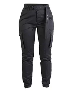Mil-Tec Damskie Spodnie Casual, Czarny, XXL - Spodnie damskie - miniaturka - grafika 1