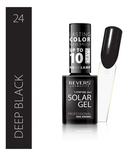 Revers Revers Solar Gel Lakier do paznokci 24 Deep Black - Lakiery do paznokci - miniaturka - grafika 2