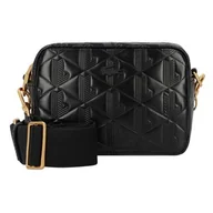 Torebki damskie - Lacoste Maheki Mini Torba Torba na ramię S Skórzany 18 cm czarny - miniaturka - grafika 1