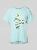 Koszulki i topy damskie - T-shirt o kroju regular fit z czystej bawełny - miniaturka - grafika 1