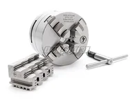 Uchwyty tokarskie - Uchwyt tokarski samocentrujący spiralny, stalowy, 4 - szczękowy: 125 MM (DIN 6350) - BISON BIAL (3774-125) - miniaturka - grafika 1