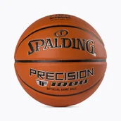 Koszykówka - Piłka do koszykówki Spalding TF-1000 Precision Logo FIBA pomarańczowa rozmiar 7 - miniaturka - grafika 1