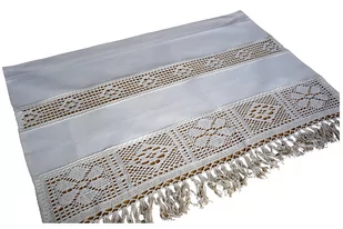 Beżowa Firana Zazdrostka 50/70 Koronka Szydełkowa - Firany - miniaturka - grafika 1