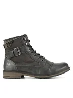 Botki męskie - Mustang Trzewiki 4157-605 Szary - miniaturka - grafika 1