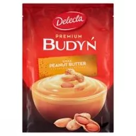 Budyń - Delecta Budyń Premium o smaku peanut butter 47 g - miniaturka - grafika 1