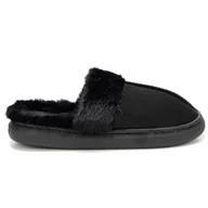 Kapcie męskie - Kapcie Eleganckie Domowe Wygodne Cieple Komfortowe Ocieplane Lekkie Modne Męskie Ciepłe Z Futerkiem Czarne Dijere 44/45 - miniaturka - grafika 1