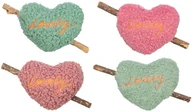 Zabawki dla kotów - Serce z Matatabi, zabawka, dla kota, plusz, mix kolor�w, 12 cm - miniaturka - grafika 1