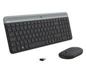 Zestawy myszka + klawiatura - Logitech MK470 klawiatura Dołączona myszka Uniwersalne RF Wireless QWERTZ Swiss Grafitowy - miniaturka - grafika 1