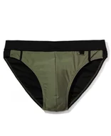Kąpielówki męskie - SLIPY KĄPIELOWE ATLANTIC KMT-256 (kolor khaki, rozmiar XL) - miniaturka - grafika 1