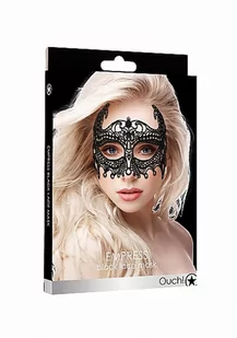 Ouch! Empress Black Lace Mask Black - Akcesoria BDSM - miniaturka - grafika 4