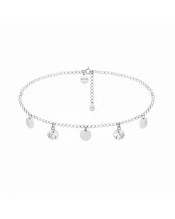 Srebrny choker z okrągłymi blaszkami i bezbarwnymi kryształami SWAROVSKI® CRYSTAL - Naszyjniki Srebrny choker z okrągłymi blaszkami i bezbarwnymi kryształami SWAROVSKI® CRYSTAL - Naszyjniki - miniaturka - grafika 1